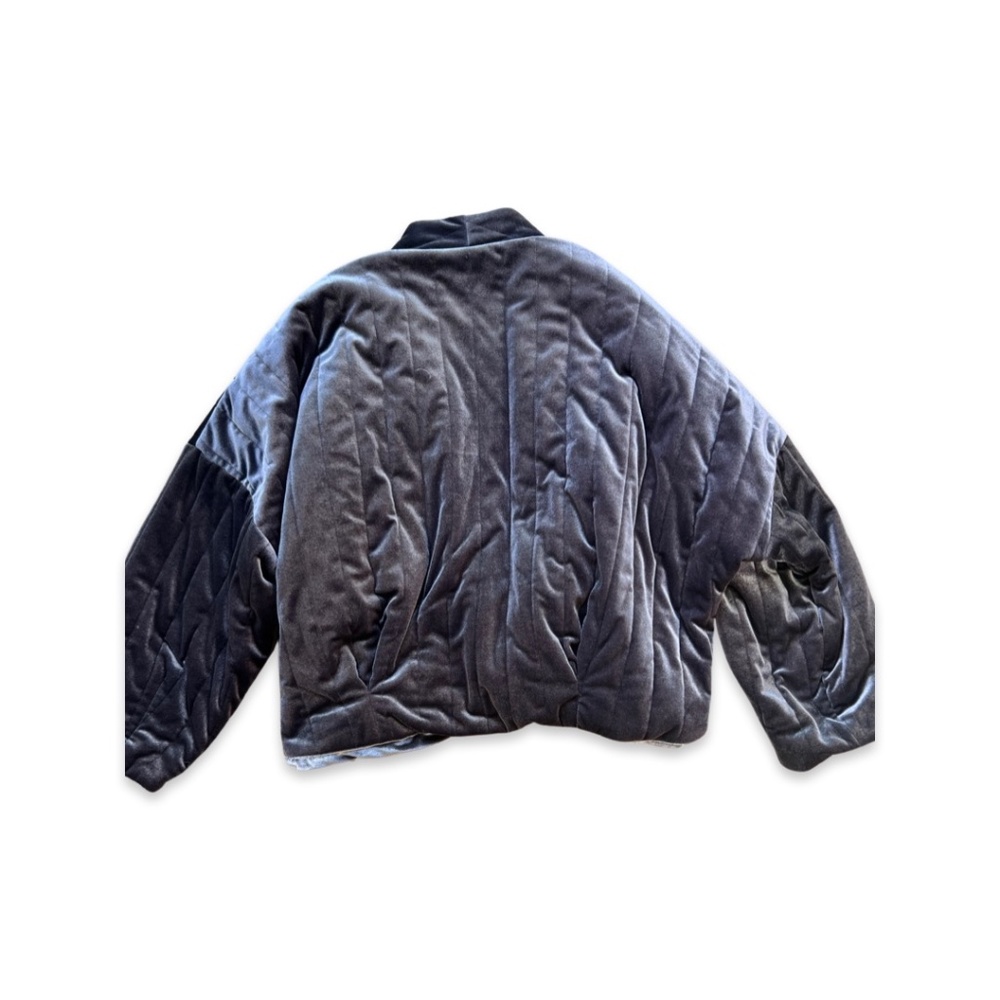 Bomber Velvet Crop Coat
